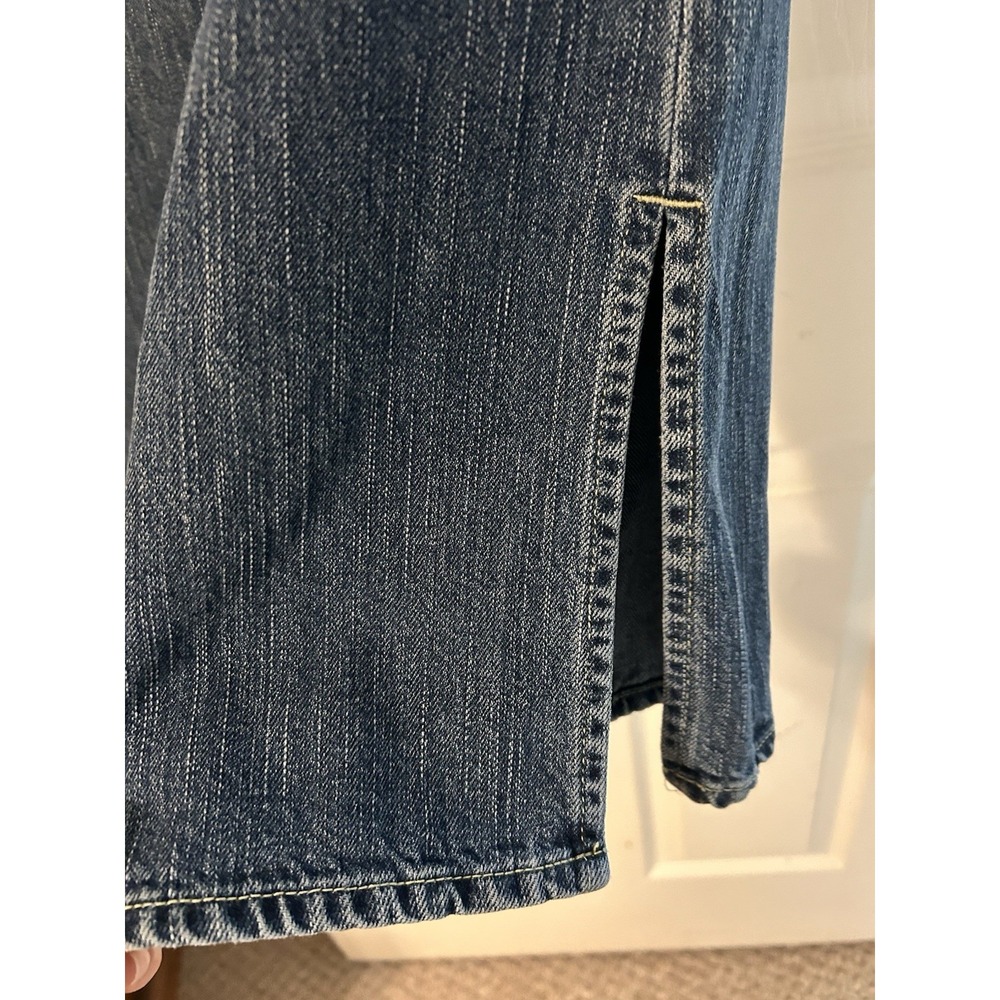 Vintage Y2K Calvin Klein Jeans Flare Medium Wash Low Rise Denim Womens Size 6 - Picture 5 of 6